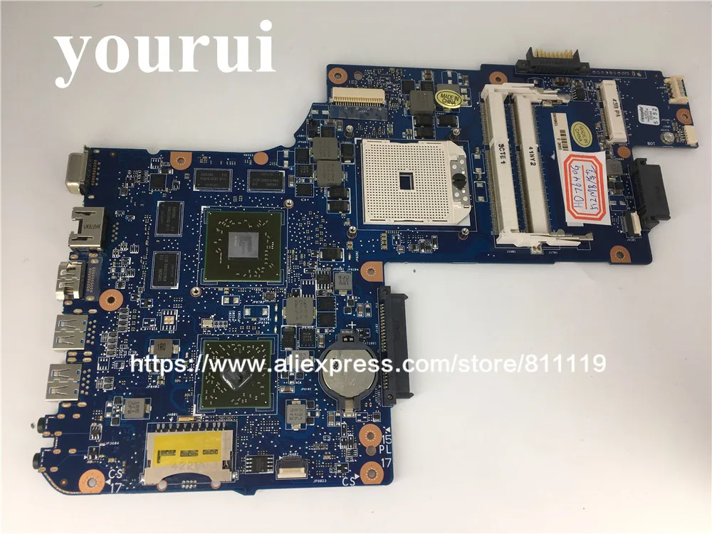 H000051780 PC motininę Plokštę, Skirtą Toshiba Satellite C855 C855D L850D C850D PAGRINDINĖS plokštės Lizdą FS1 DDR3 Vaizdo plokštė