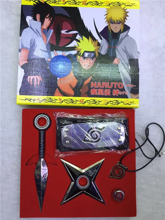 Naruto key chain Ginklų Vieną Rinkinį Metalo Žaislas Kardas Naruto Kunai Mesti Peilį Nustatyti Žaislai Ninja Peilis Naruto raktų žiedas Ginklų modelis
