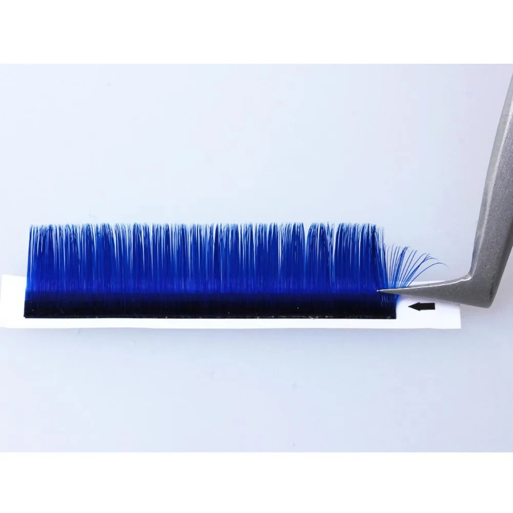 Mėlyna eyelahses Lengva Fanning Blakstienų priauginimo 0,07 mm D Curl Aukštos Kokybės Sintetinių Plaukų 8-kaip 14mm Sumaišykite Blakstienų Pratęsimo Prekes