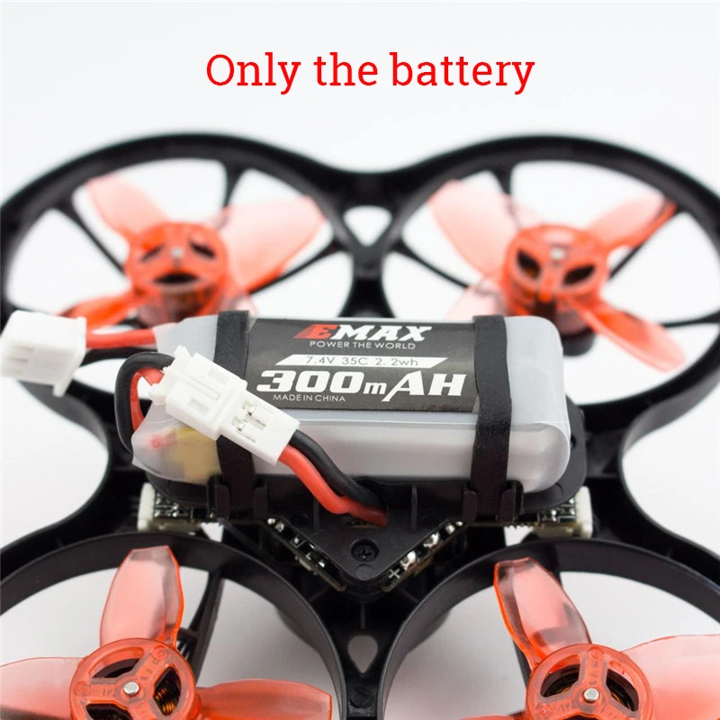 4 VNT Emax TinyhawkS 2S 7.4 V 300mAh 35C Įkraunama Lipo Baterija RC FPV Lenktynių Drone RC Quadcopter Atsarginės Dalys, RC Dalys