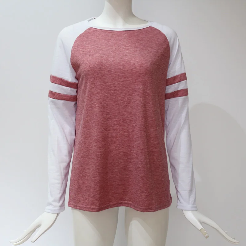 Moterims Palaidinės 2020 Atsitiktinis ilgomis Rankovėmis Dryžuotas Marškinėliai Basic Viršūnes Laisvalaikio Kratinys Drabužių Blusas Camisetas Mujer Plius Dydis 5XL