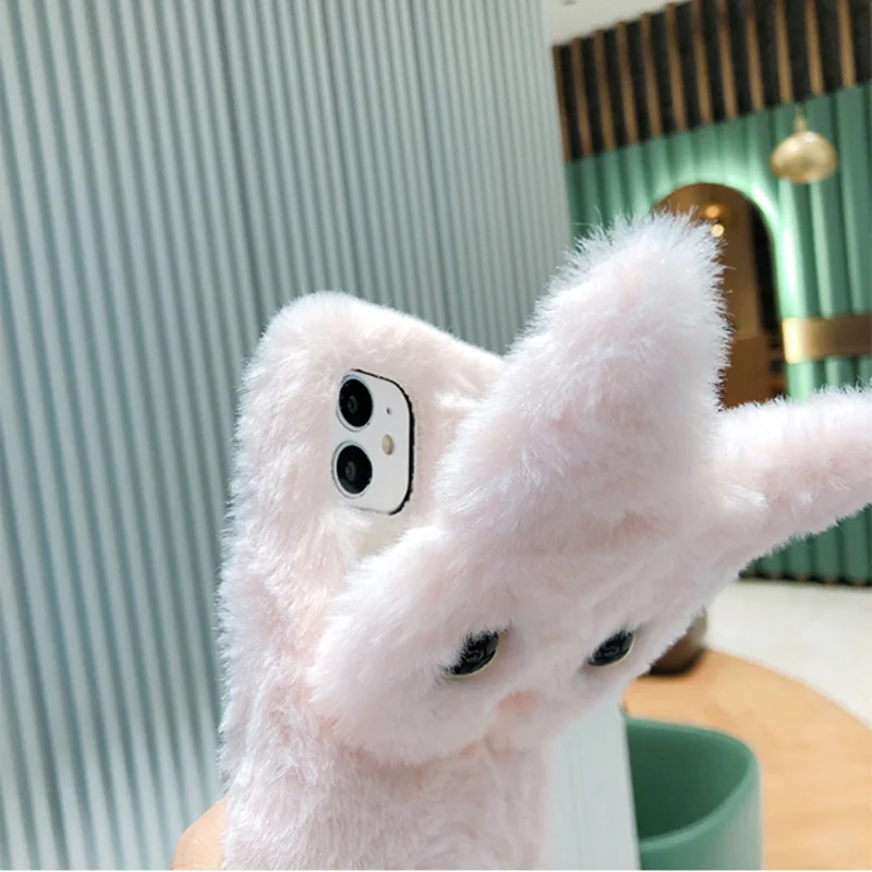 Mados 3D Gyvūnų Pūkuotas Šiltas Telefoną Atveju Xiaomi Redmi Pastaba 8 Pro 