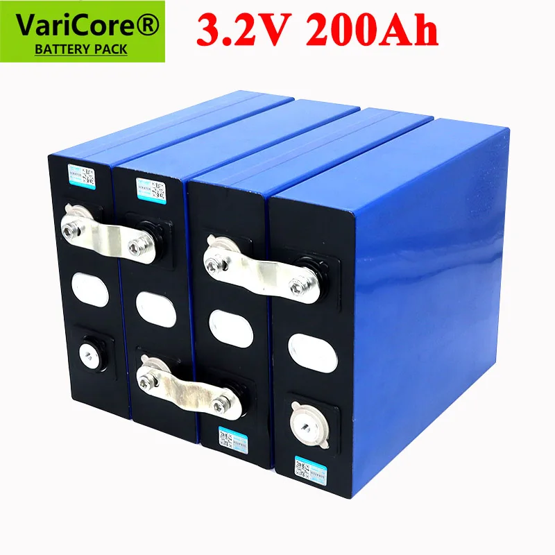 VariCore 3.2 V 200Ah LiFePO4 ličio baterija 3.2 v Ličio geležies fosfato baterijos 4S 12V 24V 16S baterijos, keitiklis transporto priemonės RV