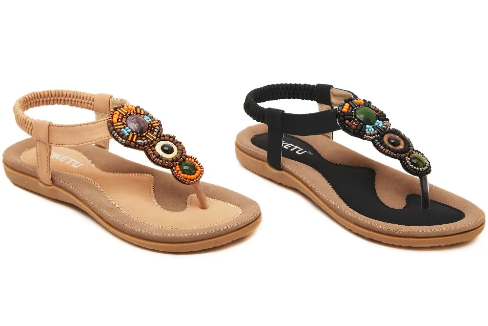 GOXPACER 2016 Naujų Karšto parduoti mados vasaros batai Bohemijos derinys spalvų moterų batai, sandalai flip flop batai moterų plius dydis 35-41
