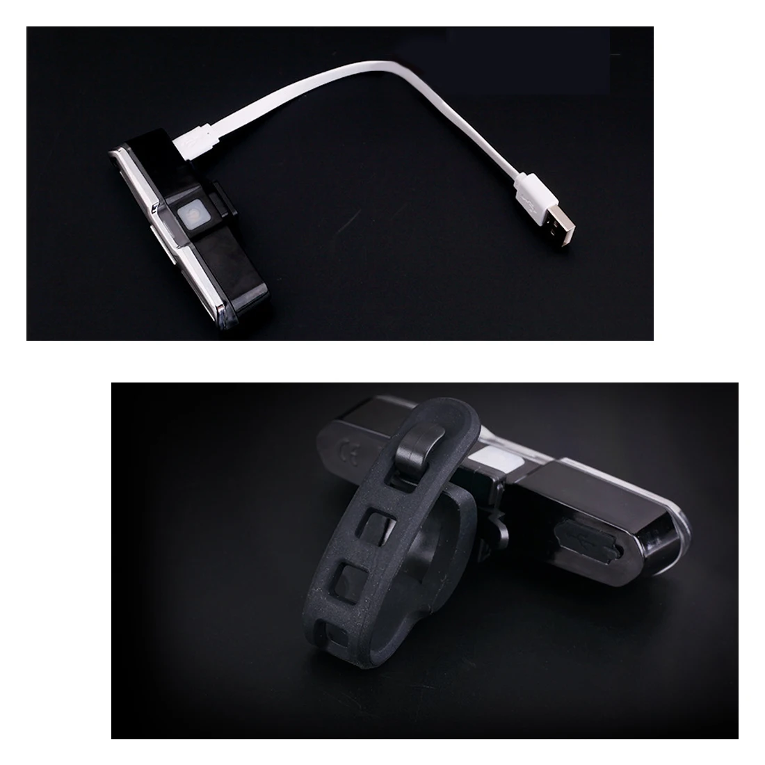 Tonewan naujas Dual Spalva Raudona/Mėlyna/Balta USB Įkrovimo Super Šviesus COB LED Dviračių Nuoma Dviračių Galiniai Šviesos Lempos