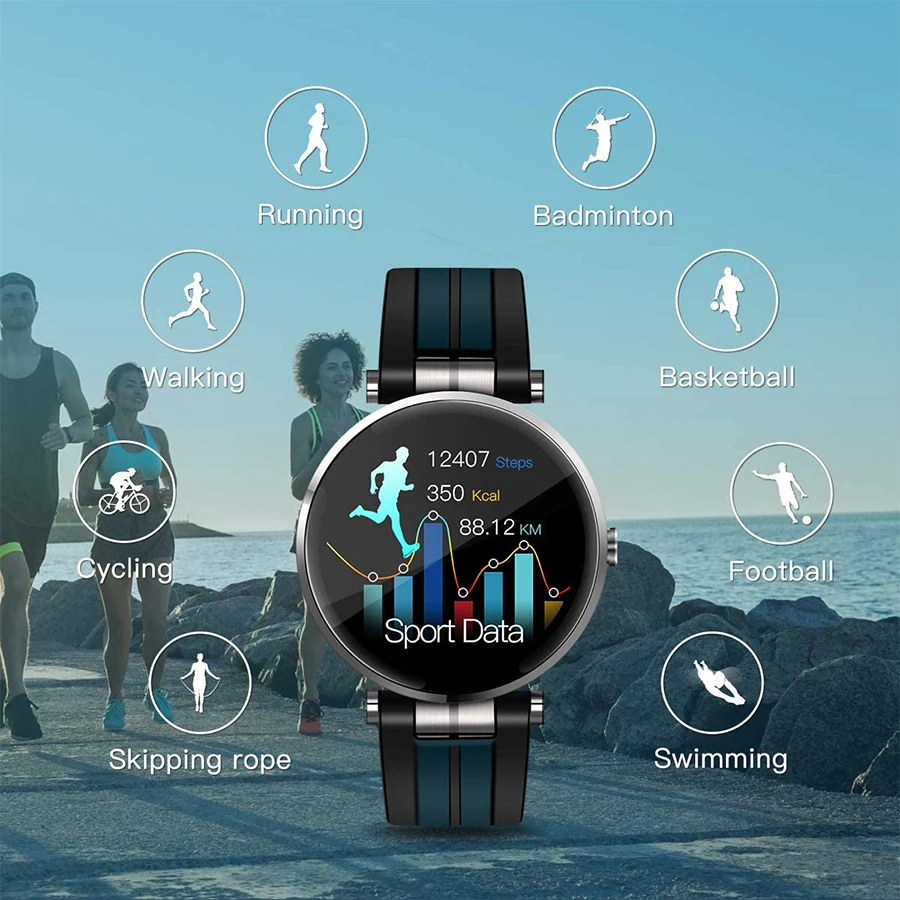 2020 m. Visiškai Touch Smart Žiūrėti Vandeniui Smartwatch 