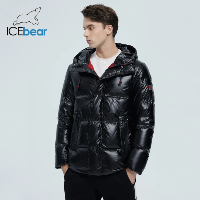 ICEbear 2020 m. rudens ir žiemos naujas vyrų gobtuvu atsitiktinis žemyn striukė stora ir šilta vyriški žiemos drabužiai MWY20867D