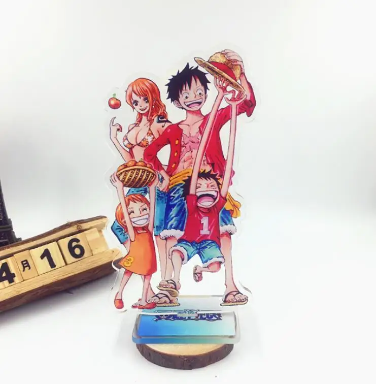 1pc Naujų Anime One Piece Luffy Nami Ace Zoro Sabo Akrilo Stovi Paveikslas Darbalaukio Dekoro Kolekcija Modelis Žaislai Vaikams Berniukas Dovana