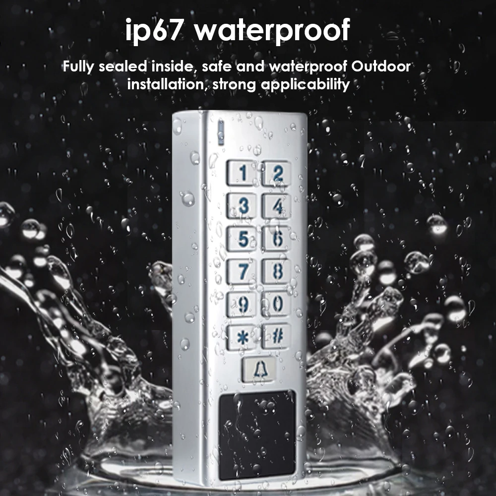 2000 Vartotojo Cinko lydinys, Durų Vandeniui IP67 Reader WG įvesties ir išvesties Prieigos Kontrolės Lauko RDA Prieigos Kontrolė