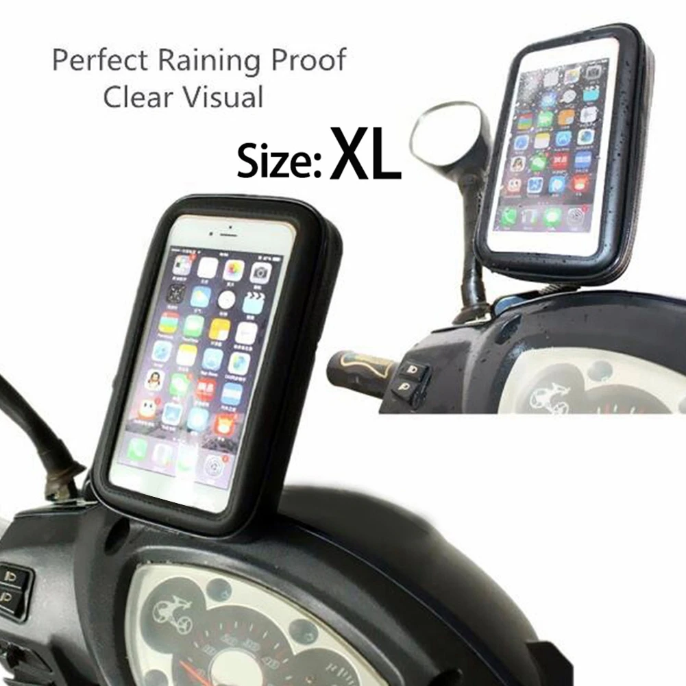 360 laipsnių multi-kampas Juoda atsparumas Vandeniui Motociklas Motociklas Mount Turėtojas, Telefono dėklas, Maišelis permatomas jutiklinio ekrano skydelis