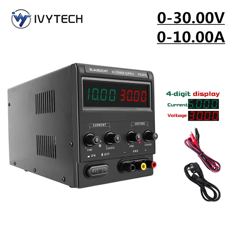 300W 10A 30 V DC Maitinimo Reguliuojamas Laboratorinis Maitinimo Skaitmeninę Programą Valdomas impulsinis Maitinimo Srovės LED Ekranas