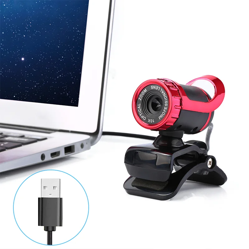 HD Webcam USB2.0 Mini Kompiuteris Nešiojamas PC Web Kamera Auto Focus Vaizdo pokalbį su Mikrofonu Žaisti Web Kamera, Skirta Vaizdo Konferencijoms