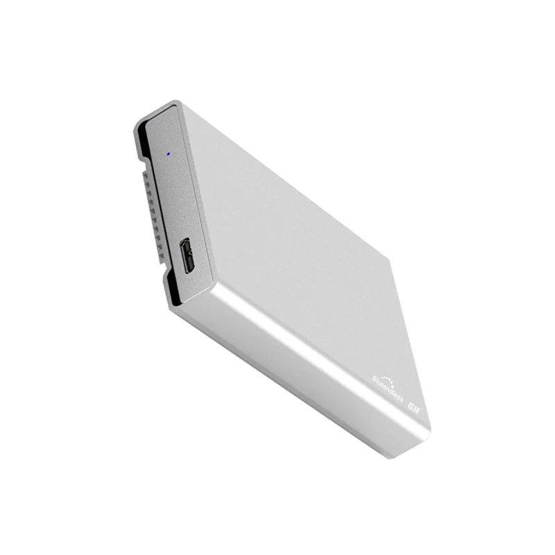 Blueendless 2020 Sidabro HDD Sata į USB 3.0 Kietojo Disko Gaubtas, Aliuminio 2.5' Caddy Atveju Darbalaukio Išorinį Kietąjį Diską&30