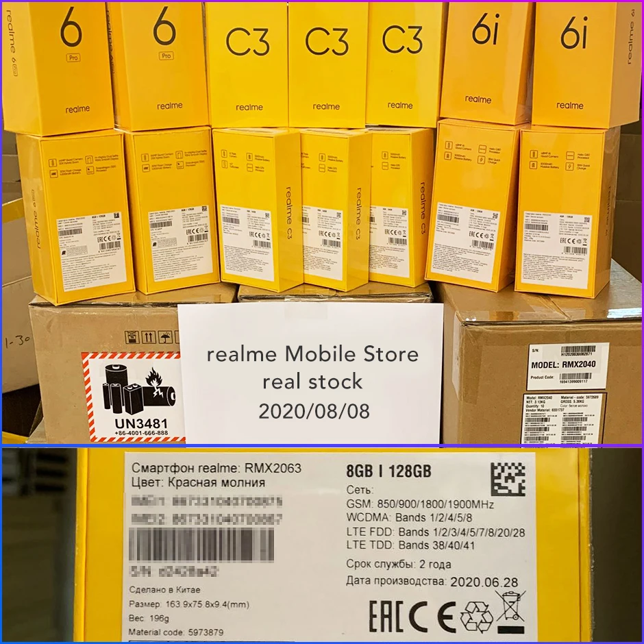 Realme 6 Pro Mobiliojo Telefono 8GB RAM 128 GB ROM 90Hz Pasaulio Versija Snapdragon 720G 30W Flash Mokestis 64MP Kamera Smartphone 6.6 colių
