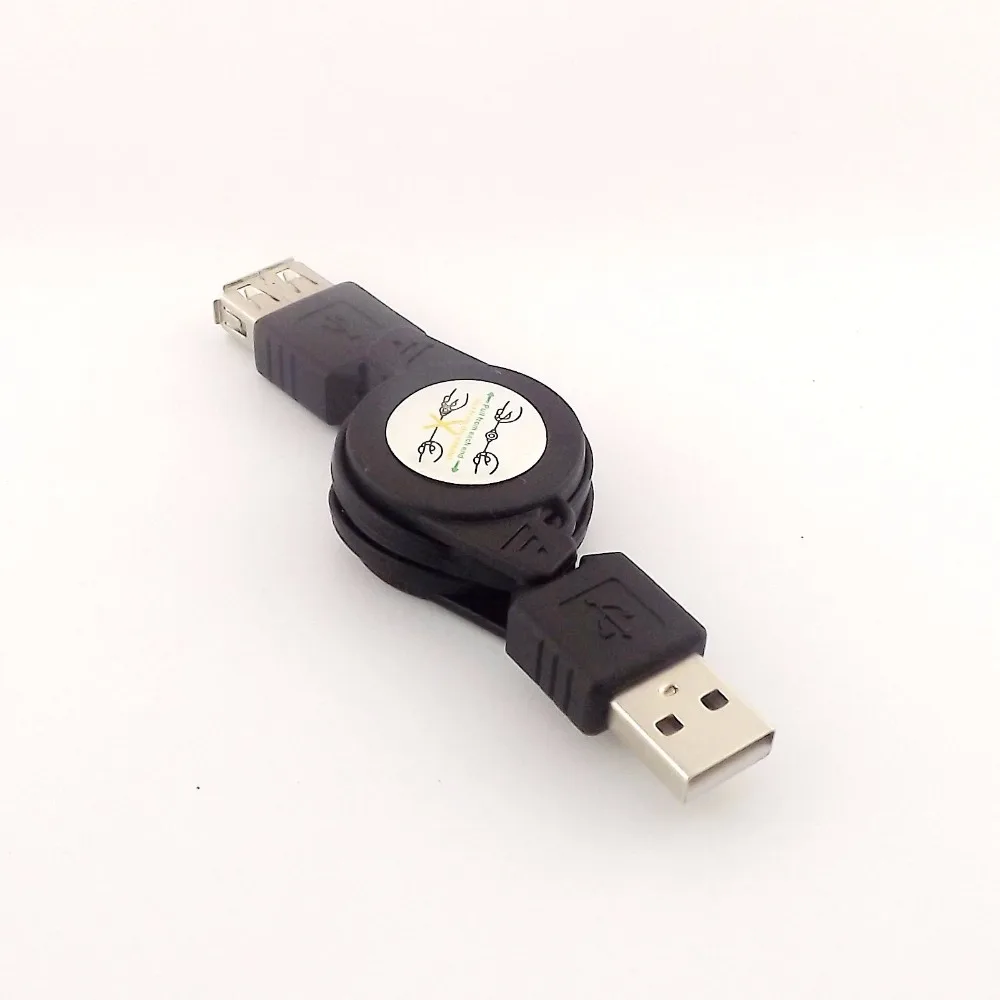 10vnt USB 2.0 A Male į Moterų Pratęsimo Ištraukiama Duomenų Kabelis Sinchronizavimo Įkroviklio Laidą 75cm