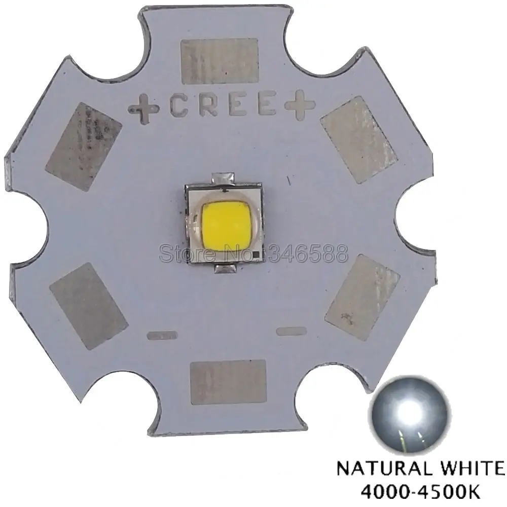 10vnt Cree Vieno-mirti XP-G2 XPG2 Neutrali Balta 4500-5000K 5W High Power LED Spinduolis Diodų apie 8mm / 12mm / kaip 14mm / 16mm / 20mm PCB