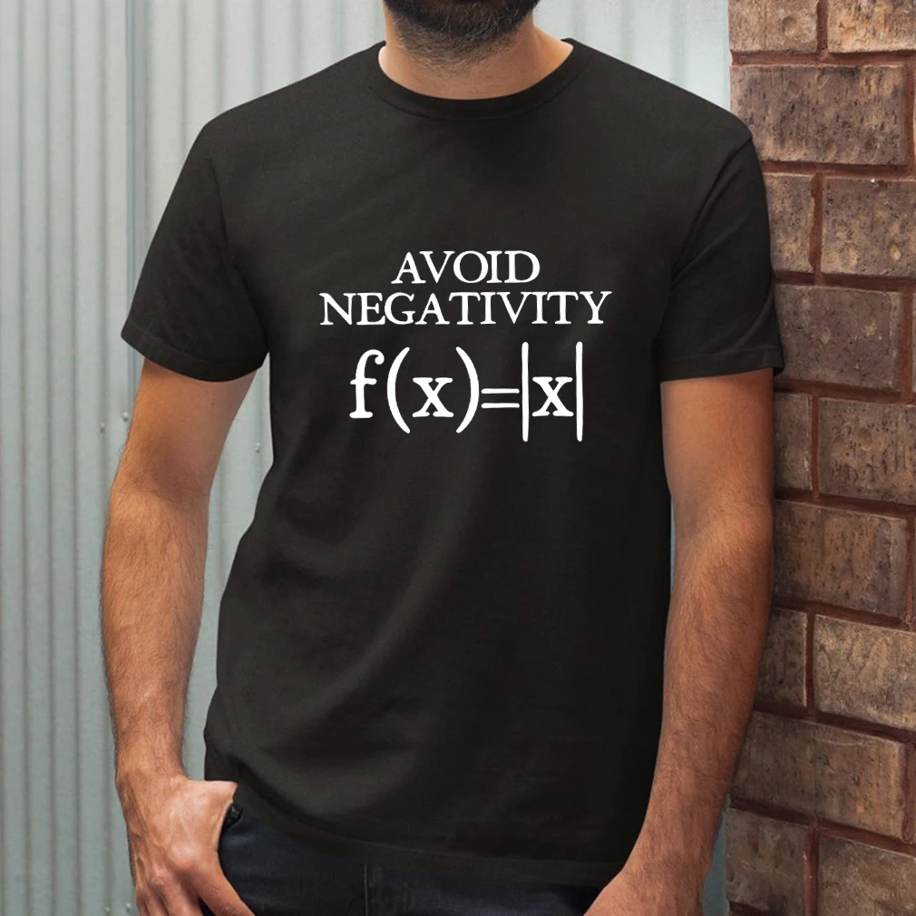 Išvengti Negatyvumo Vyrų Juokinga Matematikos Absoliučiąja Verte Marškinėlius Matematikos Funkcija Geek Marškinėliai Vasaros Viršūnes Tee Drabužiai Aukštos Kokybės