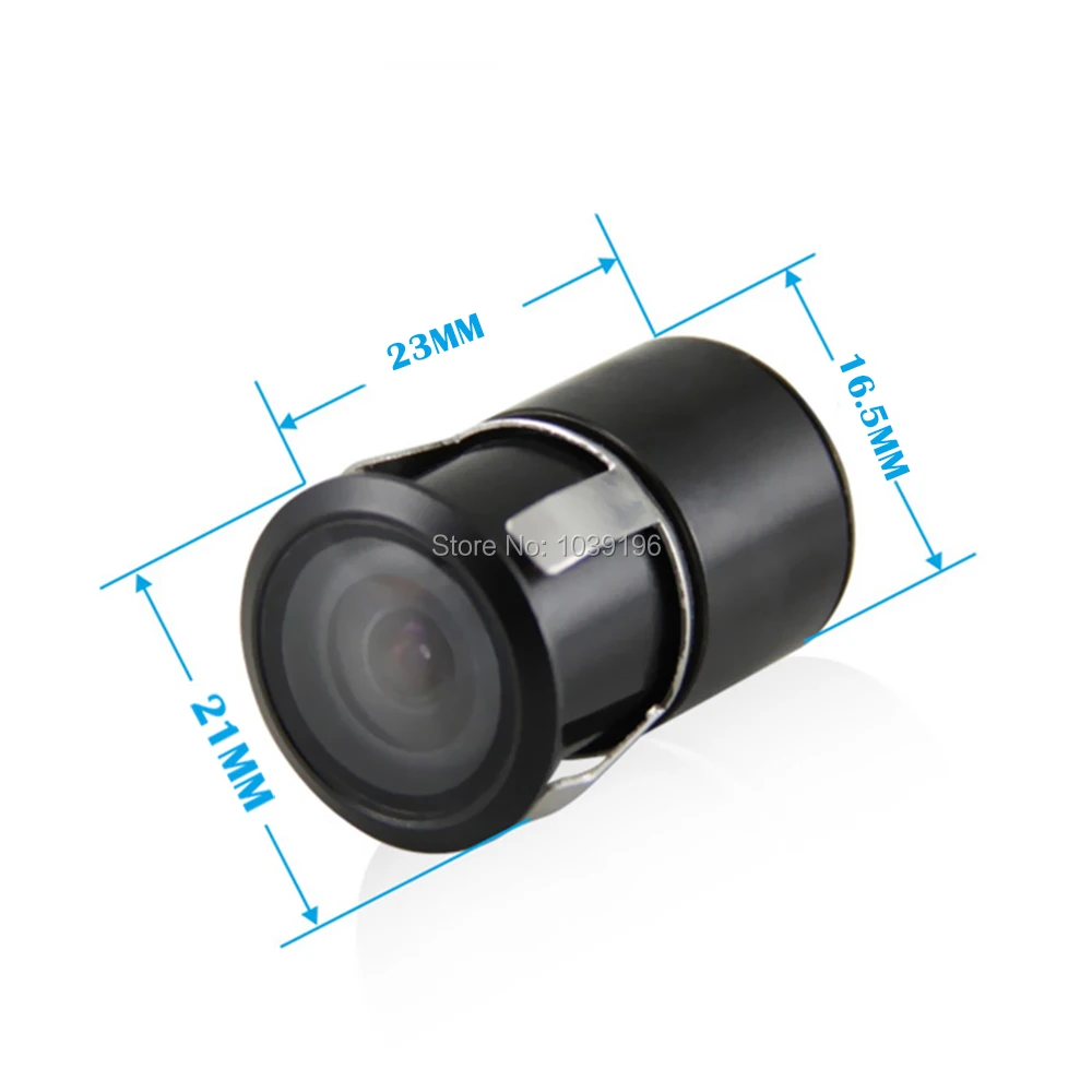 Universalus Mini Color Reverse Atsarginės Automobilių Galinio vaizdo Kamera 16,5 mm 480 TVL 170 Laipsnių Vandeniui IP67 Visiems Automobilių Modeliams