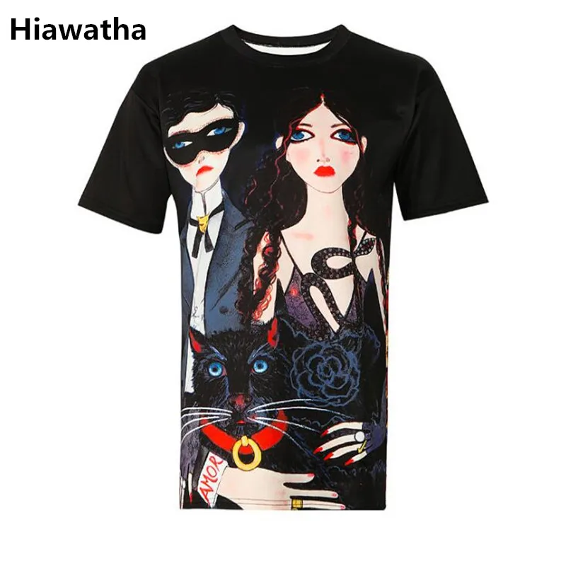 Hiawatha 2020 M. Vasarą Naujų Animacinių Filmų Mėgėjams T-Shirt Prarasti Trumpos Rankovės, Juodos Spalvos Sportinius Marškinėlius, O Moterys-Kaklo Viršūnes Tees T4338