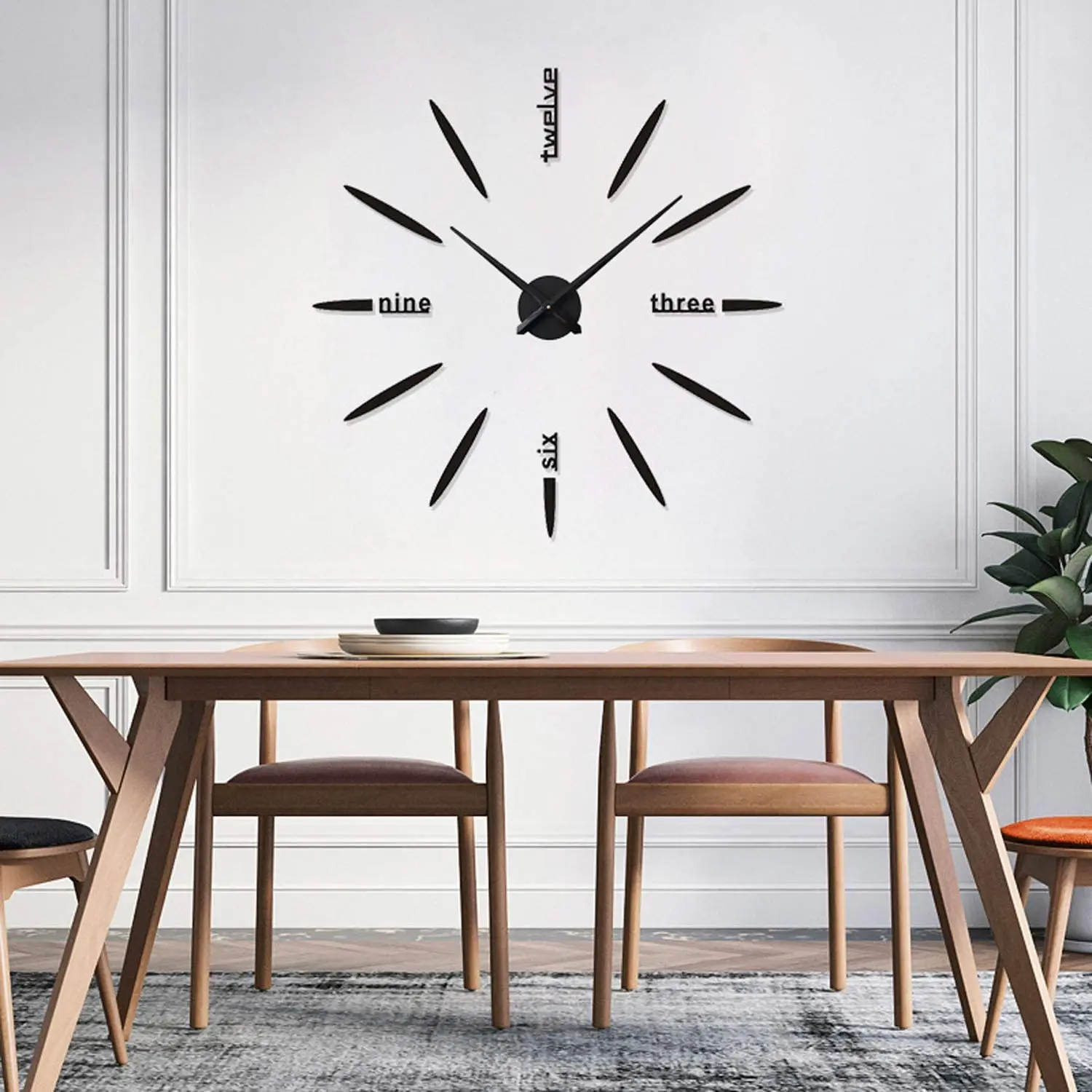 Modernaus Dizaino sieninis Laikrodis Laikrodžiai Žiūrėti Lipdukai 