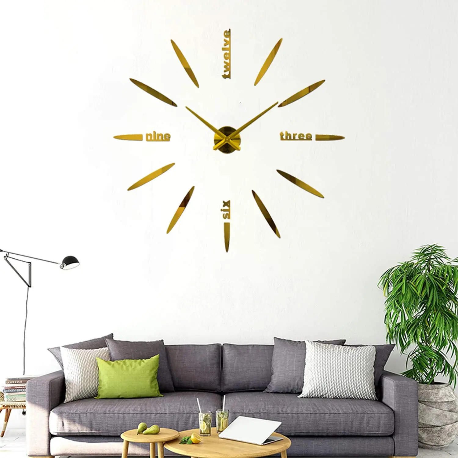 Modernaus Dizaino sieninis Laikrodis Laikrodžiai Žiūrėti Lipdukai 