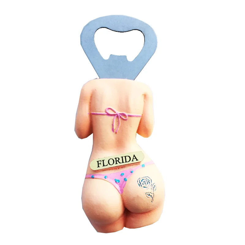 Butelio Atidarytuvas Florida, JAV Šaldytuvas Magnetas Turizmo Suvenyrų Dekoratyviniai Amatų Amerikos Bikini Magnetas Šaldytuvas Dekoro Dovanų Idėjos