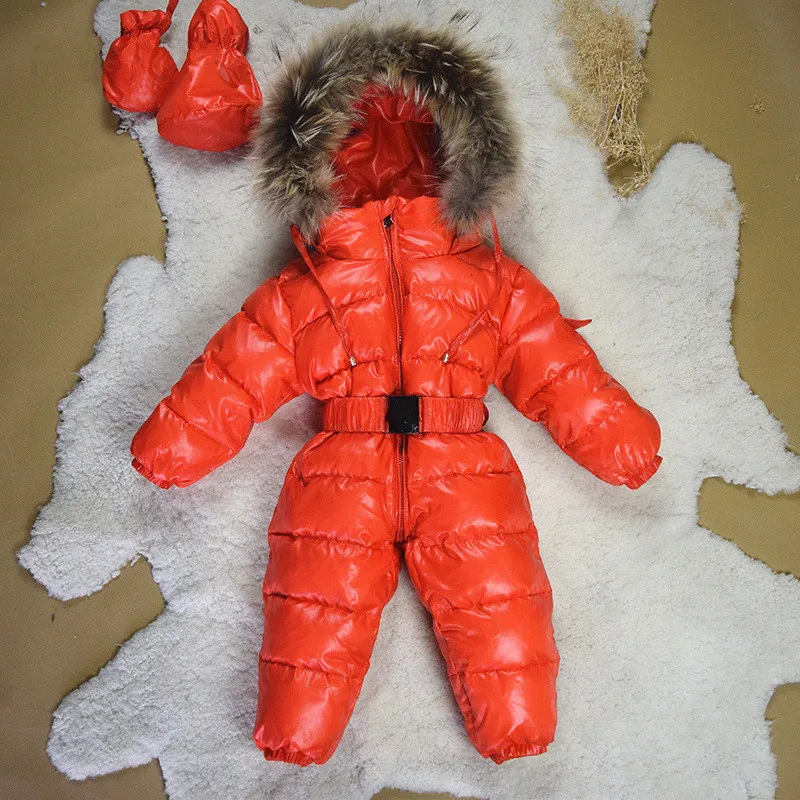 2020 m. Žiemos Žemyn Kūdikių Mergaičių Jumpsuits Kūdikiams Naujagimių bodysuit Kūdikių drabužiai Vaikams Outwear outerdoor Vaikai Snowsuit 0-4Y