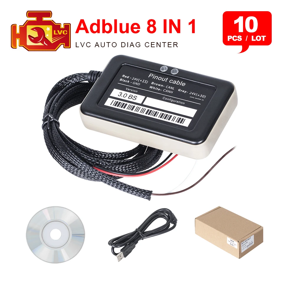 10VNT/Daug Adblue Emuliatorius 8 1 Sunkvežimių adblue 8 in 1 su Programavimo Adapteris Sunkvežimių Adblue Emuliatorius skirtas žmogus 