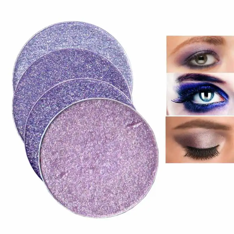 Spalvos Salonas INS Populiarus Violetinė Eye Shadow Powder Make Up Matinis Blizgučiai Mirguliavimas Pigmento Kristalų Makiažas, Kosmetika