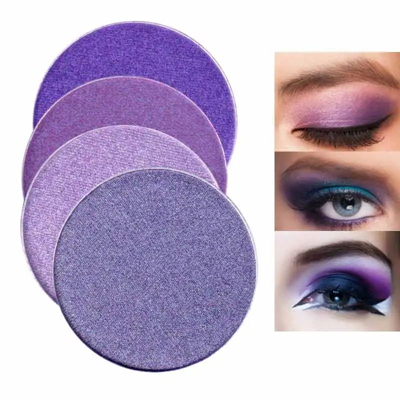 Spalvos Salonas INS Populiarus Violetinė Eye Shadow Powder Make Up Matinis Blizgučiai Mirguliavimas Pigmento Kristalų Makiažas, Kosmetika