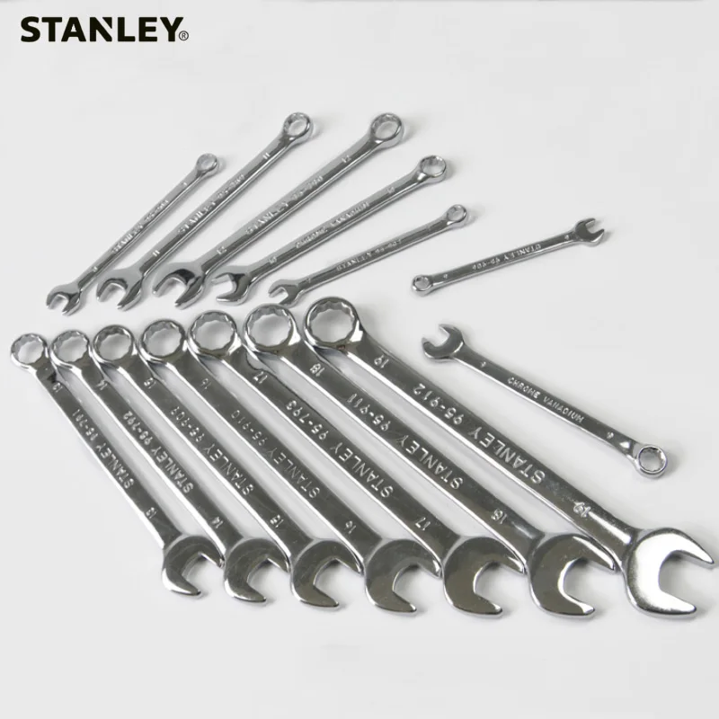 Stanley plonas standartinė kombinacija veržliarakčio metrinės 6 7 8 9 10 11 12 13 14 15 16 17 18 19 ranka universalus veržliarakčiai mechaniko įrankių rinkinys