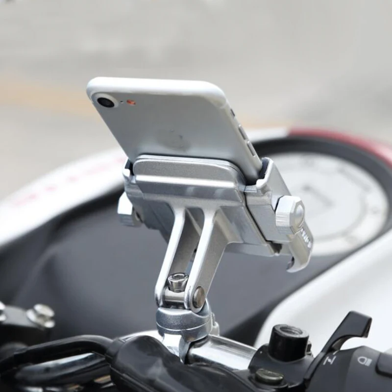 MOTOWOLF Metalo Dviratį Dviračiu, Motociklu Vairo Mount Turėtojas 360 Laipsnių Sukimosi Telefono Turėtojas 