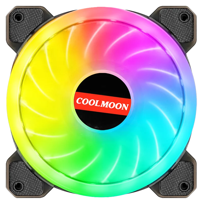 COOLMOON 120mm Case Fan Aušintuvo 5V 3PIN A-RGB, Ventiliatorius Aura Sinchronizacija Kompiuterio Aušintuvo Aušinimo RGB Gerbėjai 120 mm, RGB, VENTILIATORIUS VISOS Serijos