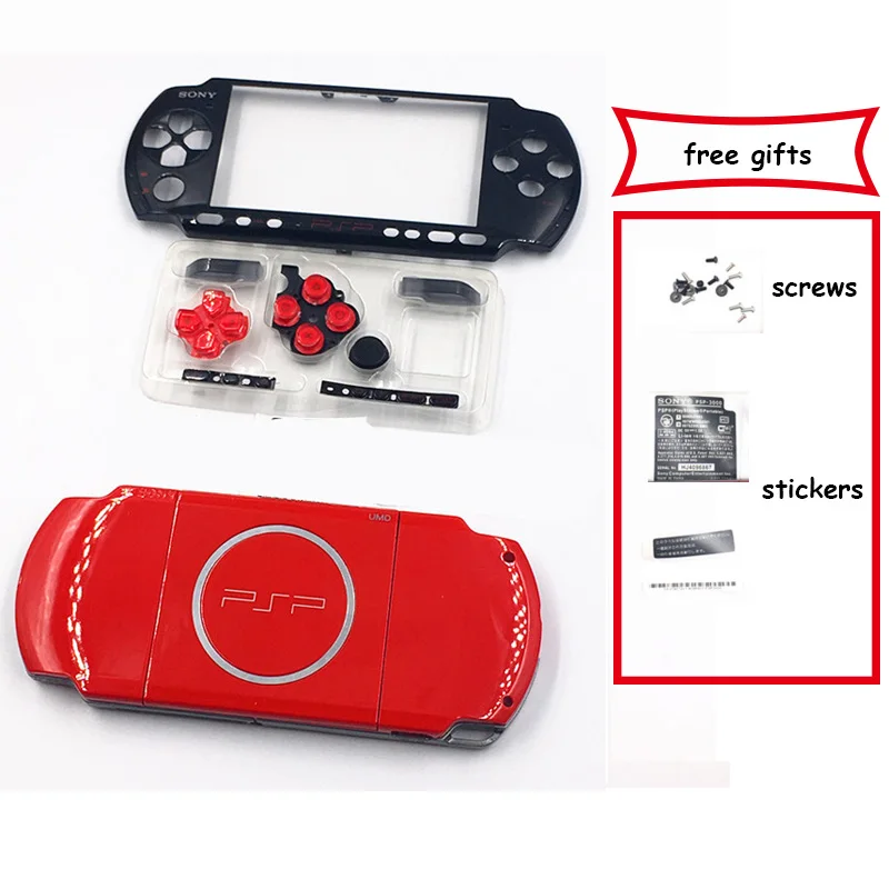 Tik Korpusas su Lukštais Atveju, PSP 3000 Konsolę su Lukštais su Varžtais Mygtukų rinkinys, skirtas 