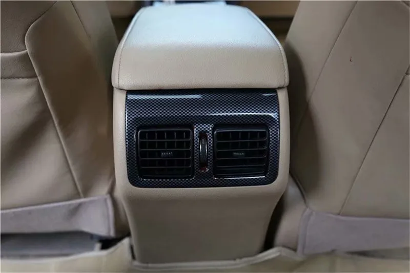 Nemokamas pristatymas 1pc ABS mediniai grūdų galinės oro kondicionavimo angos apdaila padengti 2012-2017 Toyota camry MK7 automobilių reikmenys