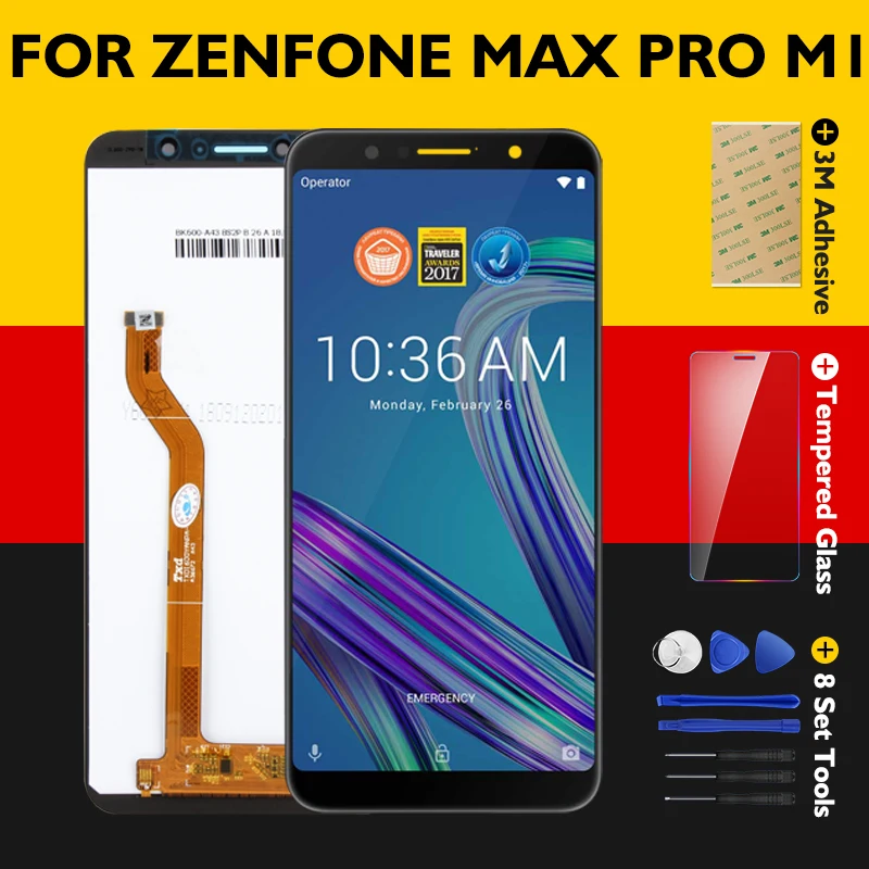 Originalus LCD Zenfone Max Pro M1 ZB601KL ZB602KL LCD Ekranas + Rėmelis Ekrano skaitmeninis keitiklis Asamblėjos Pakeitimas, Remontas, Atsarginės Dalys