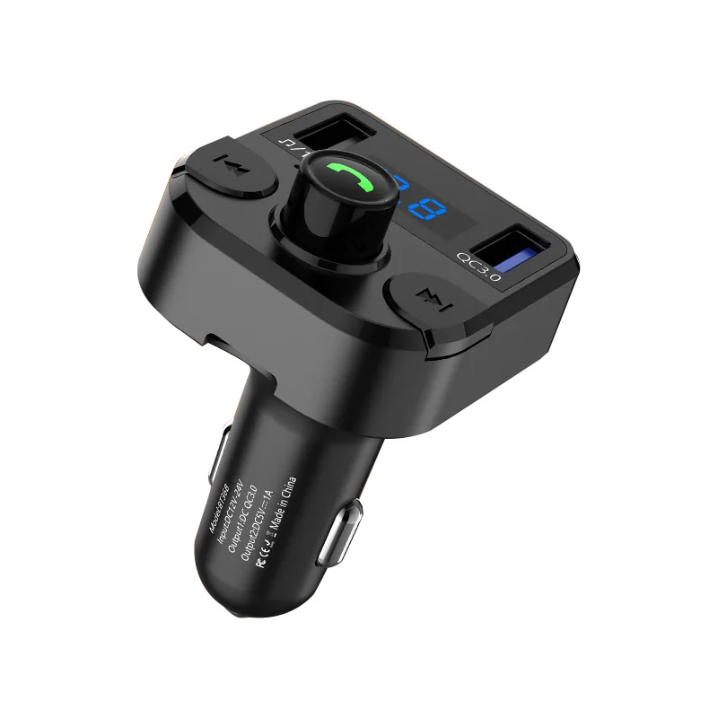 Bluetooth 5.0 Automobilių Automobilių FM Siųstuvas, MP3 Grotuvas, laisvų Rankų Radijo ABS Adapterio Rinkinys USB Įkroviklį, Su LED Taškinės Matricos Ekranas