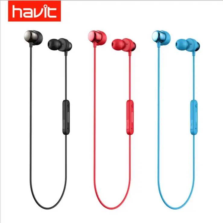 HAVIT-i39 Bluetooth V4.2) Ausinės Belaidžio Sporto Ephones Vandeniui Stereo su Mikrofonu su Įkrovimo Dėžutę