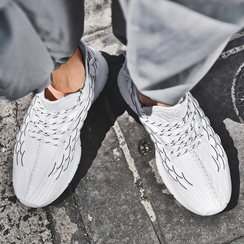 2020 Mados Vyrai Sneaker Batai, Akių Orui Lengvi Nešiojami Atsitiktinis Vyrų Batai Prabangos Prekės Plaukioja Wovening batai Zapatos