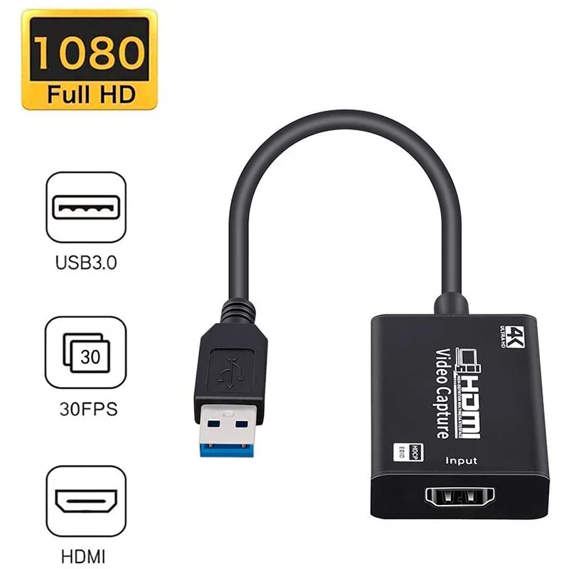 Vaizdo įrašymo Kortelės, HDMI, USB 3.0 Full HD 1080P 4K Hdmi Užfiksuoti Kortelės Live Transliacijos ir Įrašų
