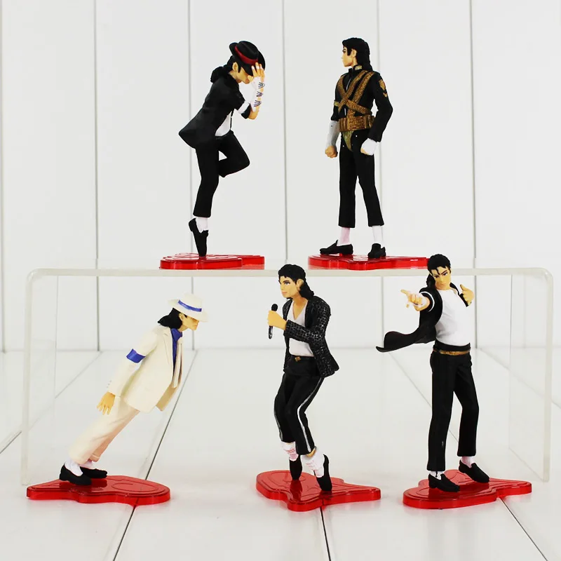 5vnt/Daug MJ Veiksmų Skaičius, Šokių MJ PVC Lėlės Kietas Kelia Tempas Modelis Žaislų Kolekcija