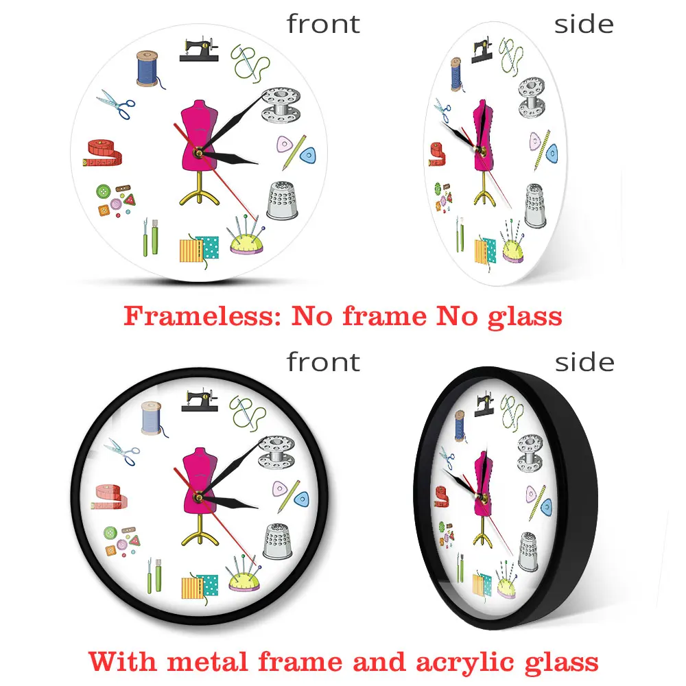 Pritaikyti Parduotuvė Quilting ir Siūti Laiko Siuvėja Modernus Sieninis Laikrodis Pritaikyti Etiketės, Siuvimo Pasirašyti Sieninis Laikrodis Individualizuoti Pagal Pavadinimą