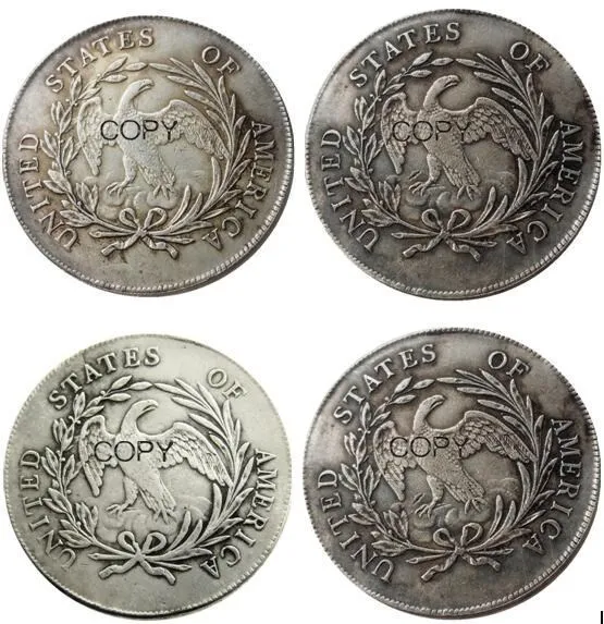 JAV rinkinys(1795-1798) 4pcs Laisvės Doleris Sidabro Padengtą Kopijuoti Monetos