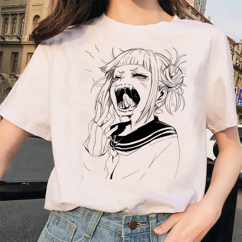Japonų Anime Marškinėliai Moterims Harajuku akademinės bendruomenės T-shirt Juokinga TshirtTop Tees Moterų estetinės drabužiai, marškinėliai moterims 2020 m.