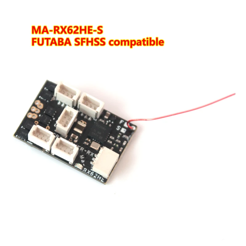 MA-RX62HE-S Super Light 1.8 g 6CH Mikro Imtuvas įmontuota 7A/2S(5A/3S) Brushless ESC už FU/TABA SFHSS Radijo Siųstuvų