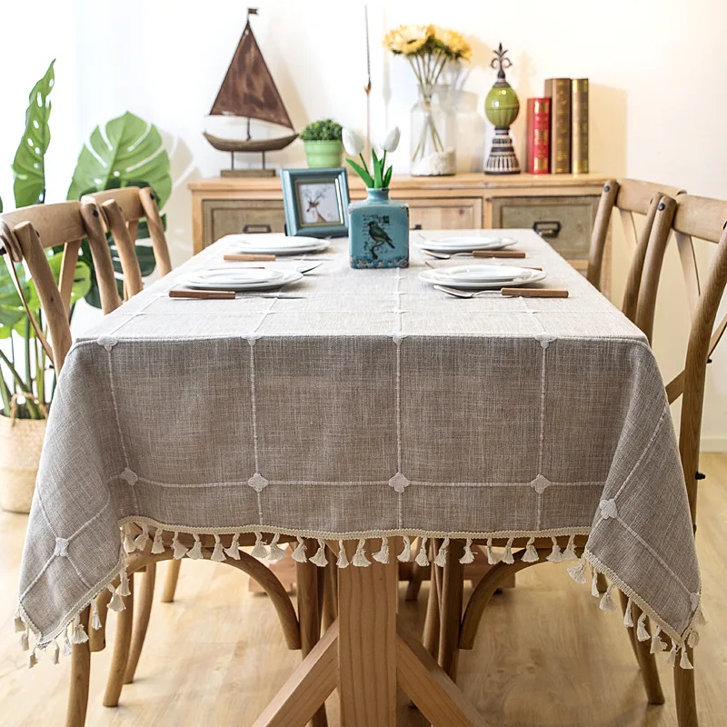 Pledas staltiesė atspari Vandeniui kutas staltiesė stačiakampio formos Pietų Stalas Padengti kavos staliukas audinio tekstūra staltiesės mantel mesa