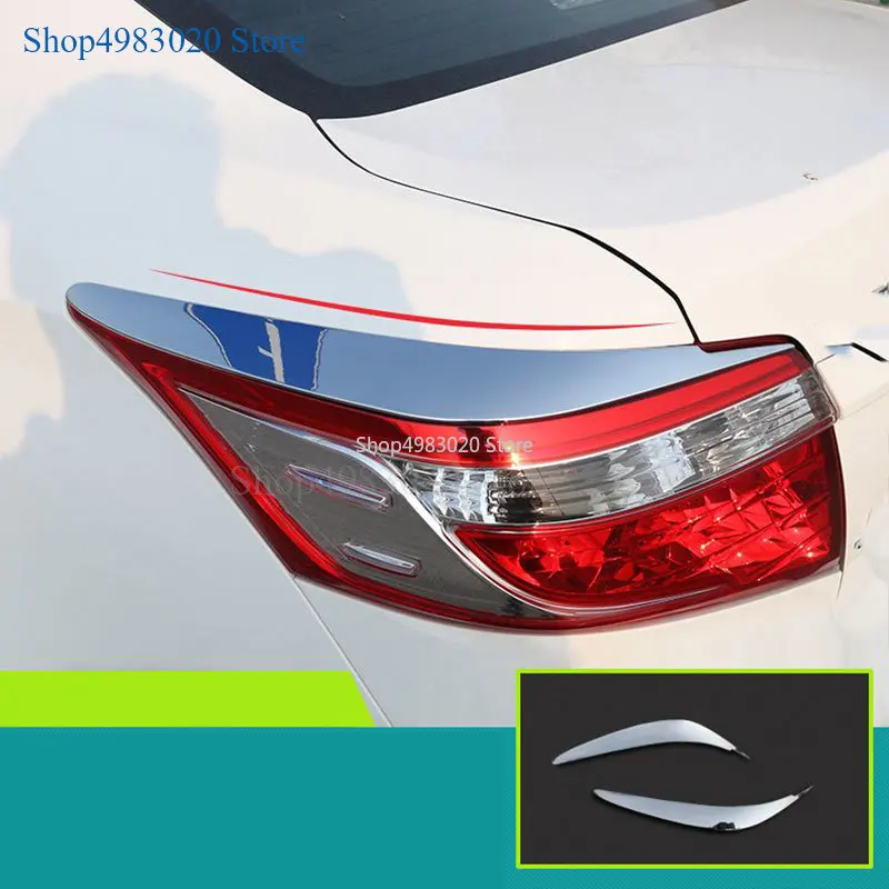 Automobilio Priekinės ir galinės lempos antakiai Liejimo rėmo stick ABS Chrome apdaila 2vnt Toyota Vios/Yaris sedanas m. m. 2016 m.
