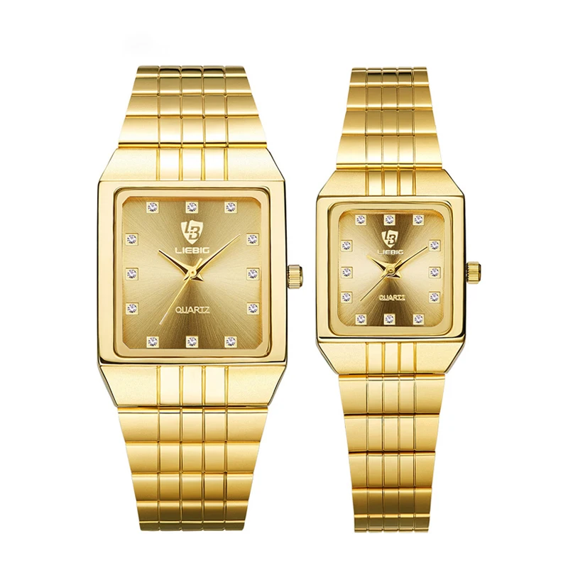 Naujas Aukso Prabangos Kvarco Vyrų, Moterų Laikrodžiai, Aukso Apyrankę Ant Riešo Laikrodžiai, Nerūdijančio Plieno Mados Moterų, Vyrų Laikrodis Dovana 8808