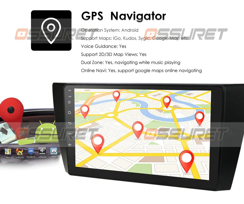 4G Autoradio headunit stereo BMW 3 Serija E90 E91 E92 E93 Automobilio Radijo Multimedia Vaizdo Grotuvas, Navigacija, GPS Android 