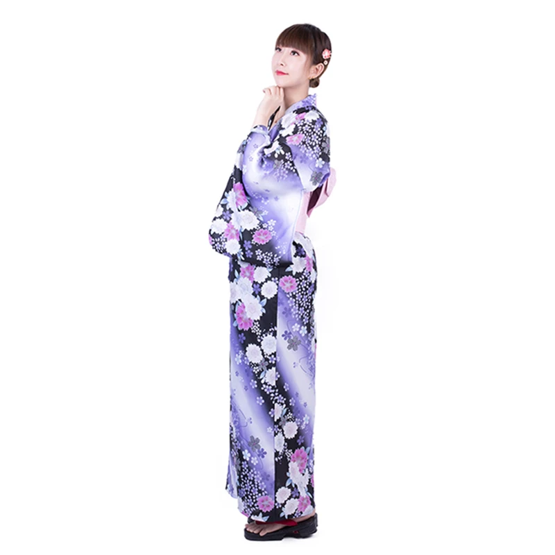 Tradicinis Japonų Kimono Yukata Suknelė Moterims Haori Gėlių, Vyšnių, Cosplay Kostiumai, Azijos Ilgas Mantijas Pižama Drabužiai